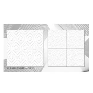 Универсальная белая фарфоровая овальная плитка GVT/PGVT/DGVT с металлическим покрытием для пола и стен