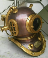 Casque de plongée Scuba 18'' pour plongeurs, modèle US Navy Mark V, casque de plongée en eau profonde marine