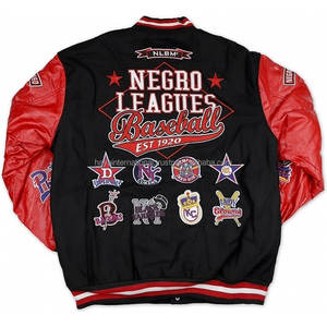 Ropa Personalizada para Hombre, Chaqueta Universitaria con Bordado Intenso HIVJ219, Color Rojo, Mangas de Lana/Poliéster, Cuello Alto, Invierno, Servicio OEM - Product Image 2