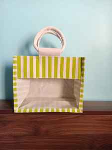 Sacs de rangement miniatures classiques et polyvalents pour le bureau et la maison, en 4 couleurs différentes, avec un compartiment transparent en plastique écologique. - Product Image 2