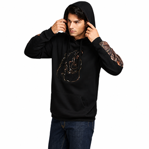 เสื้อฮู้ดแขนยาวลายพรางกราฟิกหมีแบบกำหนดเอง |   เสื้อพูลโอเวอร์สไตล์สตรีทแวร์สำหรับนักล่าระดับพรีเมียม |   เสื้อสเวตเชิ้ตขนแกะสำหรับผู้ชายสำหรับกิจกรรมกลางแจ้ง - Product Image 6