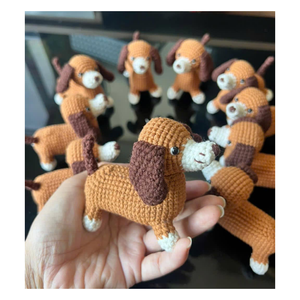 Muñecos Amigurumi de Ganchillo de Oveja con Vestido Verde Grabado en Lana, Mochila, Juguete de Peluche de Moda de Dibujos Animados, Forma 3D, Llavero Suave con Mosquetón - Product Image 5
