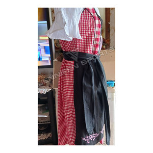 Costume d'Oktoberfest allemand pour femmes, Dirndl traditionnel bavarois, robes de cosplay pour carnaval de la bière, serveuse de taverne, demoiselle d'honneur - Product Image 2