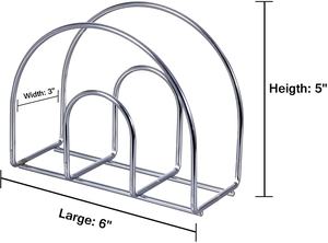 Porte-serviettes en aluminium chromé parfait pour votre cuisine ou même dans les restaurants, les hôtels, les cafés et bien plus encore. - Product Image 3