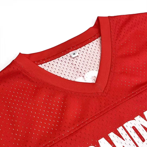 Custom Youth Mesh Football Jersey Cropped <b>Hip</b> Hop Sublimated Blank Sportswear Unisex - Product Image 2