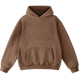 New Sale Custom Logo Women's Hooded Sweatshirt Solid Color Full Sleeve Knitted Fleece Casual Autumn Breathable Pocket Design - Product Image 1