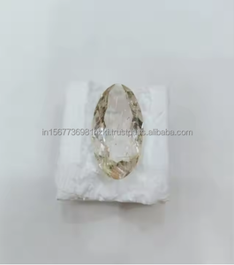 Piedra de corte de alta calidad, piedra preciosa suelta de cuarzo rutilo dorado Natural para joyería curativa, piedra curativa, tamaño 24X18X9 MM, peso 34 Ct - Product Image 2