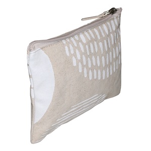 Wholesale Customized Zipper Closure Travel Cotton Canvas <b>Makeup</b> Bag Blank Plain Cosmetic <b>Case</b> for Women in Fashion Style - Product Image 2