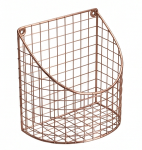 Fine Quality <b>Corner</b> Metal Wire Storage <b>Basket</b> Hanging Modern Design Multi Purpose Neatening Organizer For Home - Product Image 1