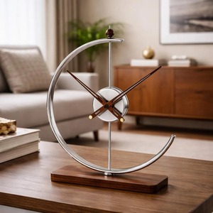 High End Copper <b>Table</b> <b>Clock</b> Perfect For Workspace Decor Gifting Purpose And Elegant <b>Table</b> Top Decoration Wholesale From India - Product Image 4