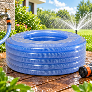 Tuyau d'arrosage tressé transparent KARYON 6-16mm en PVC souple pour l'irrigation extérieure et industrielle – USA Asie Pro - Product Image 1