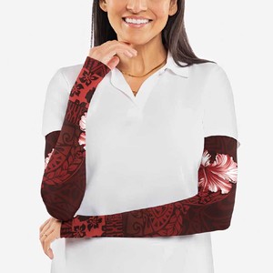 Manchon de bras unisexe à manches longues en soie glacée, imprimé par sublimation, protection solaire UPF50+ toutes saisons - Product Image 2