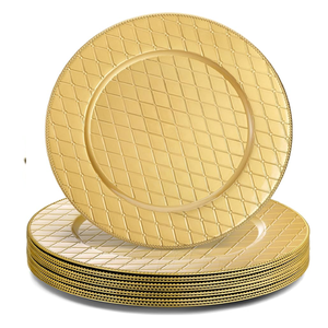 Assiette de service en cuivre brillant à bords pointus et finition miroir éclatante. Produit disponible à prix de gros - Product Image 4