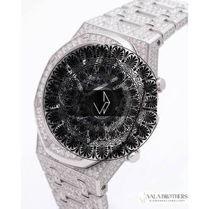 นาฬิกา Audemars Piguet รุ่นขายดีที่สุด นาฬิกาสปอร์ตโบราณ ตัวเรือนสแตนเลสสตีล ประดับคริสตัล พร้อมเพชรแล็บโกรว์ ดีไซน์ทันสมัย ขนาดใหญ่ กลไกควอตซ์ ETA ลายการ์ตูน - Product Image 2