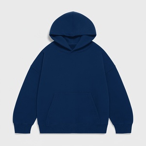 เสื้อสเวตเชิ้ตมีฮู้ดขนาดใหญ่สำหรับผู้ชาย สีพื้น ผ้าฝ้ายขนแกะ แขนยาว มีกระเป๋า สวมใส่สบายๆ ในฤดูใบไม้ร่วง - Product Image 1