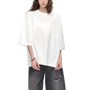 Camiseta Personalizada para Mujer con Logotipo, Camiseta de Mujer Talla Grande, Lisa, Blanca, 100% Algodón, de Lujo, al por Mayor, Impresa, de Alta Calidad - Product Image 2