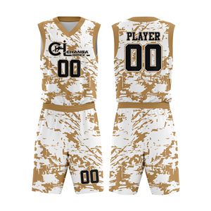 Vêtements de basket-ball respirants en gros, tailles plus grandes, pour hommes et femmes, ensemble de maillots et shorts légers pour équipe, impression par sublimation personnalisée - Product Image 3