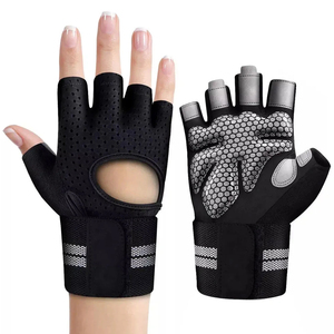 Guantes de Levantamiento de Pesas con Soporte para Muñeca, Diseño de Dedos Completos para Hombres y Mujeres, Entrenamiento en Gimnasio, Fitness, Ejercicio, Protección de Agarre - Product Image 4