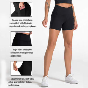 Pantalones cortos de yoga con spandex flexible para mujer - Product Image 6