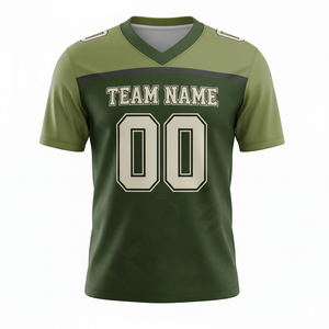 เสื้อเจอร์ซีย์อเมริกันฟุตบอลผู้ชายไซส์ใหญ่ ระบายอากาศได้ดี แห้งเร็ว ต้านเชื้อแบคทีเรีย คุณภาพสูง คอวี แขนสั้น - Product Image 6