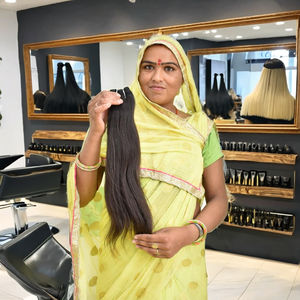 Extensiones de cabello rizado natural Onda profunda suelta con estilo recto sedoso Tejido de trama doble Cabello humano Su color natural - Product Image 5