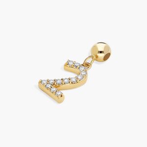 จี้เพชรเลี้ยงในห้องปฏิบัติการ 0.13 กะรัต หมายเลข 2 จี้ทอง 10 กะรัต พร้อมจี้ตัวอักษร  งานจิวเวลรี่ชั้นดี ผู้ผลิต OEM ODM เครื่องประดับชั้นดี - Product Image 5