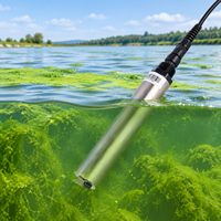 Capteur de chlorophylle par méthode de fluorescence Y514-A avec auto-nettoyage pour la surveillance des algues dans les rivières, les lacs, les étangs, l'aquaculture et les sources d'eau
