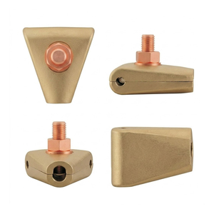 <b>Earthing</b> Tee Clamp Brass Grounding Connector <b>for</b> Electrical <b>Earthing</b> Rod Cable <b>Wire</b> and Grounding System - Product Image 1