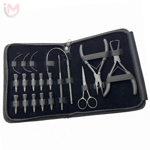 Kit d'outils professionnels pour extensions de cheveux, pinces à micro-perles, aiguilles à boucle, accessoires pour extensions de cheveux OEM - Product Image 2