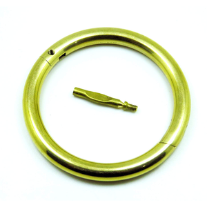 Wholesale Superior Bull Nose <b>Ring</b> 3 Inches + Screw Brass Cattle Cow Veterinary Instruments, Livestock Farm Bull <b>Rings</b> Copper - Product Image 3