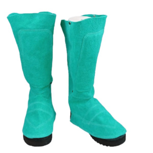 Veste de protection pour les jambes en cuir de vachette pleine fleur de qualité supérieure, résistante, certifiée CE, protection contre le feu, anti-chaleur 1000°C - Product Image 3