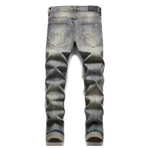 กางเกงยีนส์ผู้ชายขายดีปี 2026 แฟชั่นสตรีทลายดาว กางเกงยีนส์วินเทจสไตล์ฮิปฮอปพังก์สำหรับผู้ชาย - Product Image 2