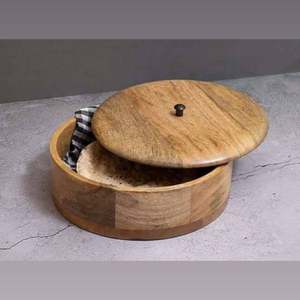 Tazón de Madera Hecho a Mano, Estilo Bohemio, Ecológico, con Diseño Tallado y Pulido Brillante, Apto para Lavavajillas, Vajilla para Cocina, Bodas y Fiestas - Product Image 2