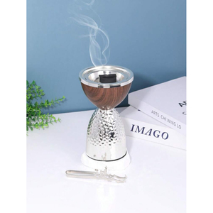 Quemador de incienso de latón de diseño único con base perlada, difusor de aromaterapia para uso doméstico, quemador de Bakhoor hecho a mano. - Product Image 1