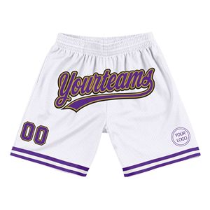 Custom Team Authentic Basketball Shorts Heat-<b>Transfer</b> Printed Spandex/Polyester Breathable Unisex Elastic Waist Sports Shorts - Product Image 3