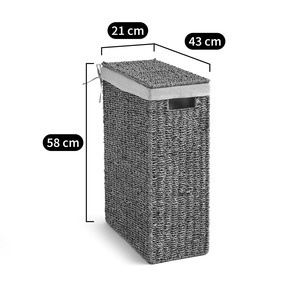 Woven Straw Laundry <b>Basket</b> Handmade Storage <b>Basket</b> Wholesale eco-friendly Made Viet Nam - Product Image 5