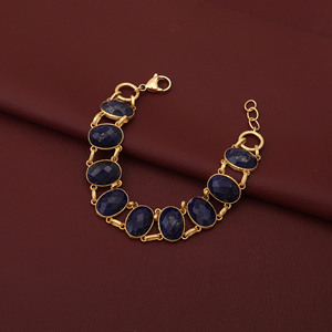 Pulsera de cuarzo fresa natural chapada en oro, pulsera de eslabones con piedras preciosas rosas, joyería delicada hecha a mano, regalo para ella - Product Image 4