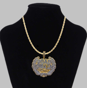 Pendentif unisexe de luxe moderne en moissanite, plaqué rhodium, argent sterling 925, coupe brillante, aspect diamant, bijou de fête, cadeau - Product Image 4
