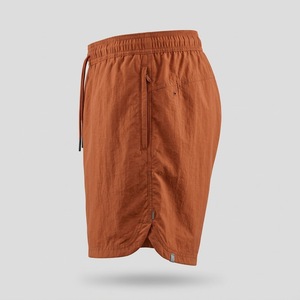 Ensemble court coupe décontractée pour homme en nylon respirant coupe-vent, survêtement uni à séchage rapide avec short à taille élastique - Product Image 3