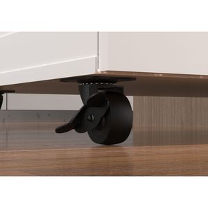 Piccola cucina portatile isola ruote armadio di stoccaggio accento caffè Bar Cabinet Buffet fienile porta per sala da pranzo - Product Image 6