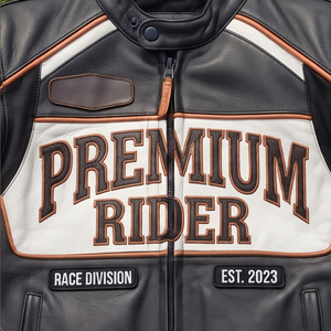 Blouson de moto en cuir véritable pour l'hiver, robuste, col montant, imperméable, veste de protection pour motard, unisexe - Product Image 5
