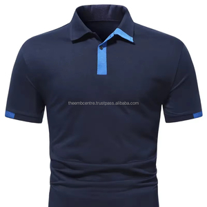 เสื้อยืดผู้ชายผ้าฝ้าย100% แขนสั้นเสื้อโปโล - Product Image 1