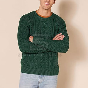 Pulls en tricot chauds pour hommes, doux et confortables, pour l'hiver, le bureau et les sorties quotidiennes, en tricot épais. - Product Image 4