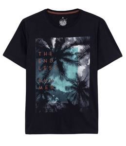 Camiseta Básica de Algodón para Hombre, Manga Corta, Estampado Gráfico, Tejido de Punto Multicolor, Jersey Ecológico, Lavado Biológico, Cuello Redondo - Product Image 3