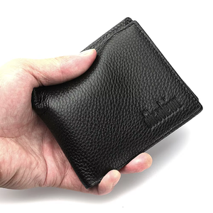 Portefeuille en cuir pour homme, design minimaliste et simple, vente en gros - Product Image 4