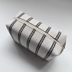 Bolsa de Viaje Cosmética de Yute Ecológica y Natural con Cierre, Organizador de Maquillaje - Product Image 6