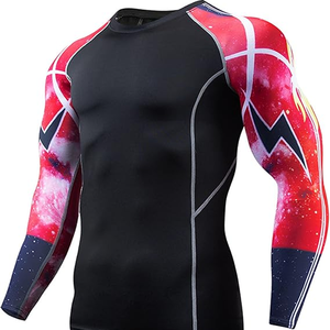 2026 High Quality Custom Digital Print Breathable Quick Dry <b>Compression</b> Gym Long Sleeve Rash Guard Designed <b>for</b> BJJ MMA Athletes - Product Image 5