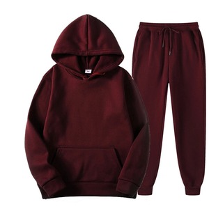 Conjunto Deportivo de Felpa de Algodón para Hombre, Sudadera Ligera con Capucha y Pantalones Deportivos con Cintura Elástica, Transpirable para Invierno - Product Image 3