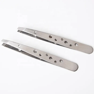 Pinzas Profesionales de Acero Inoxidable para Cejas, Pinzas para Depilar y Afeitar Cejas, Pinzas para Volumen de Pestañas, para Aplicar Pestañas Postizas - Product Image 5