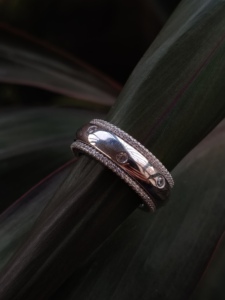 925 Sterling <b>Silver</b> Wide Band <b>Ring</b> Diamond Stones Classic Luxury Women Wedding Anniversary Party Gift Jewelry - Product Image 3
